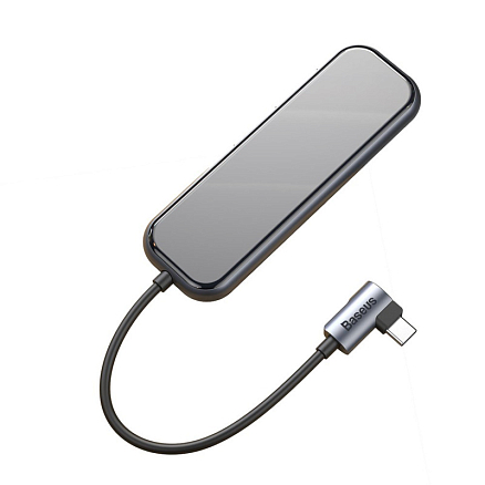 Хаб (разветвитель) Type-C - 3 х USB 3.0, HDMI 4K, Type-C PD Baseus Multi-functional серый