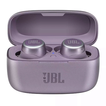 Наушники беспроводные Bluetooth JBL Live 300 TWS вакуумные с микрофоном фиолетовые