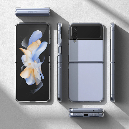 Чехол для Samsung Galaxy Z Flip 4 ультратонкий пластиковый Ringke Slim прозрачный