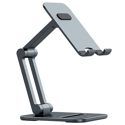 Подставка для телефона до 7 дюймов Baseus Biaxial складная серая