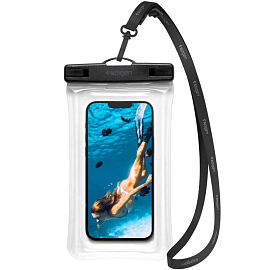 Водонепроницаемый чехол для телефона до 6,9 дюйма Spigen A610 прозрачный