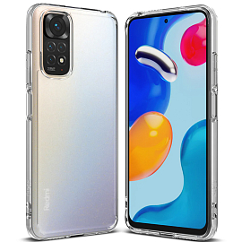 Чехол для Xiaomi Redmi Note 11, 11S гибридный Ringke Fusion прозрачный матовый
