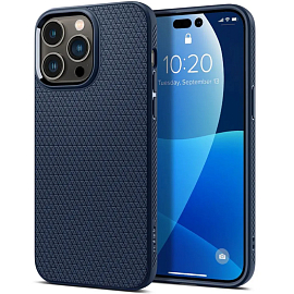Чехол для iPhone 14 Pro гелевый Spigen Liquid Air синий
