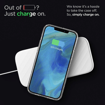 Чехол для iPhone 12 Pro Max гелевый с блестками Spigen SGP Liquid Crystal Glitter прозрачный