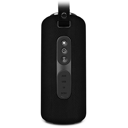 Портативная колонка Sven PS-275 с защитой от воды, подсветкой, FM-радио, USB и поддержкой MicroSD карт черная