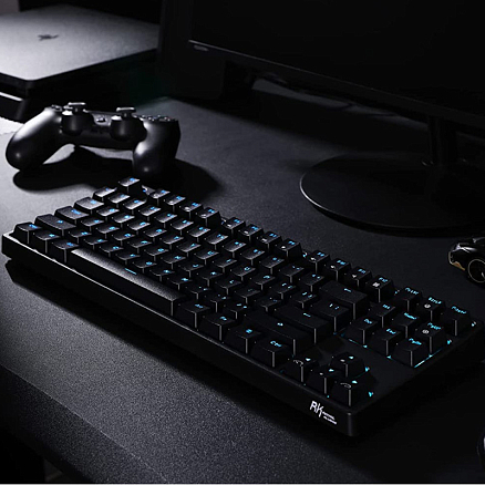 Клавиатура беспроводная Bluetooth Royal Kludge RK87 RK Red механическая с подсветкой игровая черная