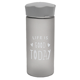 Бутылка для воды Emotions 400 мл серая