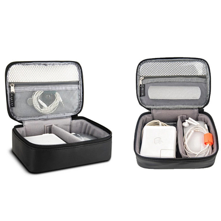 Сумка-органайзер для аксессуаров WiWU Gearmax Pouch Cube черная