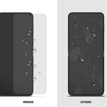 Пленка защитная Samsung Galaxy Z Flip 3 на весь экран Ringke ID прозрачная 2 шт.