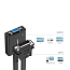 Переходник DVI-D - VGA (папа - мама) длина 20 см Ugreen MM108 с питанием MicroUSB черный