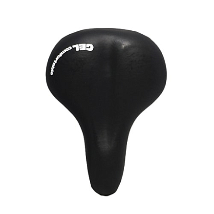 Сиденье для велосипеда широкое гелевое с амортизаторами Dunlop D-41969 черное