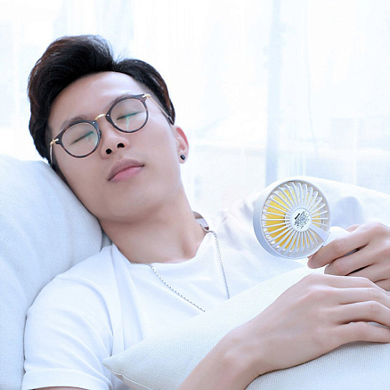 Вентилятор портативный ручной Baseus Firefly Mini Fan белый