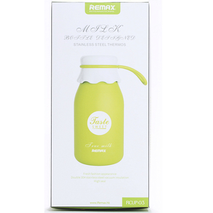 Термос (термобутылка) Remax Milk 300 мл голубой