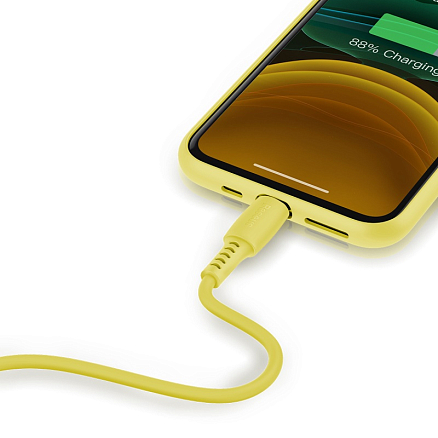 Кабель USB - Lightning для зарядки iPhone 1,2 м 2.4А Baseus Colourful желтый