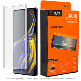 Защитное стекло для Samsung Galaxy S9 на весь экран противоударное T-Max Liquid c УФ-клеем матовое