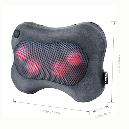 Массажная подушка (массажер) универсальная Шиацу с подогревом Naipo MGP-129M