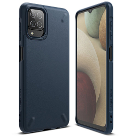 Чехол для Samsung Galaxy A12 гелевый Ringke Onyx синий