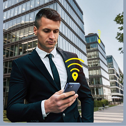 Умный брелок с GPS-трекером Baseus ZLFDQT3-02 белый