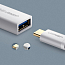 Переходник Type-C - USB 3.0 хост OTG длина 12 см Ugreen US154 белый
