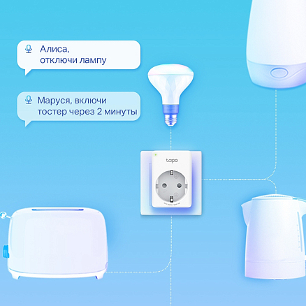 Умная розетка TP-Link Tapo P110 белая