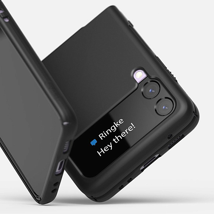 Чехол для Samsung Galaxy Z Flip 3 ультратонкий пластиковый Ringke Slim черный