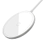 Беспроводная магнитная зарядка MagSafe для iPhone 15W с кабелем Type-C 1,5 м Baseus Simple Mini Magnetic белая