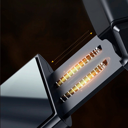 Держатель автомобильный на подголовник с беспроводной зарядкой (быстрая) Baseus Energy Storage черный