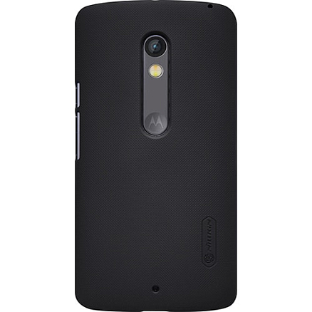 Чехол для Motorola Moto X Play, Moto X3 Lux пластиковый тонкий Nillkin Super Frosted черный