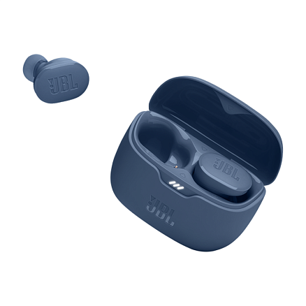 Наушники TWS беспроводные JBL Tune Buds вакуумные с шумоподавлением синие