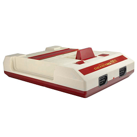 Игровая приставка Retro Genesis HD Classic 8Bit 300 игр с двумя беспроводными геймпадами красно-белая