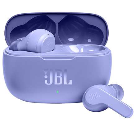 Наушники TWS беспроводные Bluetooth JBL Wave 200 вакуумные с микрофоном фиолетовые