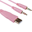 Наушники Redragon Mento полноразмерные с микрофоном и RGB подсветкой игровые розовые