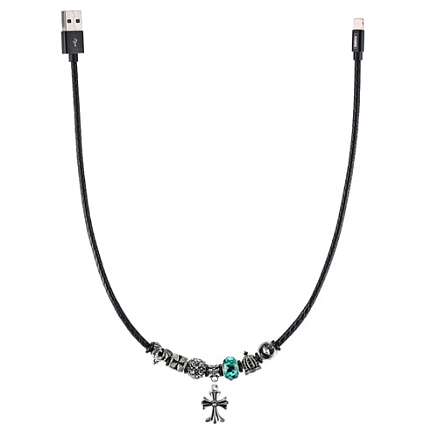 Кабель USB - Lightning для зарядки iPhone 0,5 м 2.4А Remax Jewellery Железный крест