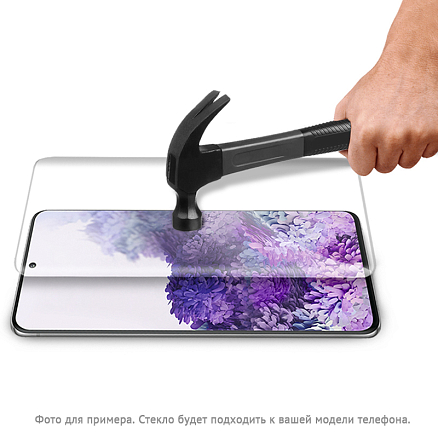 Защитное стекло для Samsung Galaxy S22 Ultra на весь экран противоударное Mocoll Platinum c УФ-клеем прозрачное
