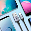 Кабель Type-C - USB 2.0 для зарядки 1,5 м 3А плетеный Ugreen US288 (быстрая зарядка QC 3.0) черный