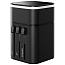 Переходник для розетки универсальный c USB и Type-C 3А 18W (быстрая зарядка) Baseus Removable черный