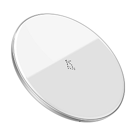 Беспроводная зарядка для телефона Baseus Simple 15W (быстрая зарядка) белая