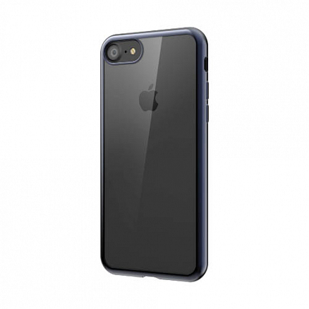 Чехол для iPhone 7, 8 гелевый SwitchEasy Flash прозрачный синий