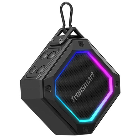 Портативная колонка Tronsmart Groove 2 с защитой от воды, подсветкой и поддержкой MicroSD карт черная