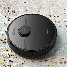 Робот-пылесос с влажной уборкой Dreame Robot Vacuum D9 Pro черный