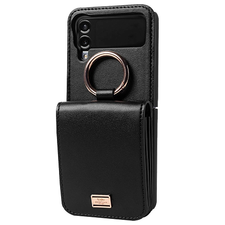 Чехол для Samsung Galaxy Z Flip 4 с карманом Ringke Signature черный