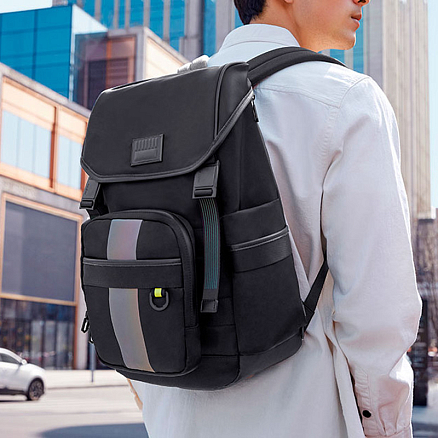 Рюкзак Ninetygo Business Multifunctional с сумкой через плечо и отделением для ноутбука до 15,6 дюйма черный