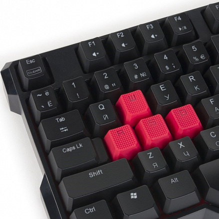 Клавиатура A4Tech Bloody B530 USB механическая с подсветкой влагозащитная игровая черно-красная