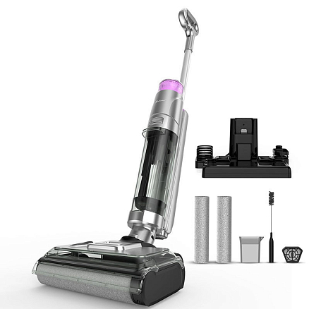 Вертикальный пылесос с влажной уборкой Redkey W13 беспроводной серый