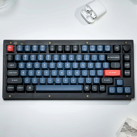 Клавиатура Keychron V1 RGB (Keychron K Pro Red) механическая с подсветкой игровая черная