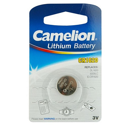 Батарейка Camelion CR1620-BP1 10/1800