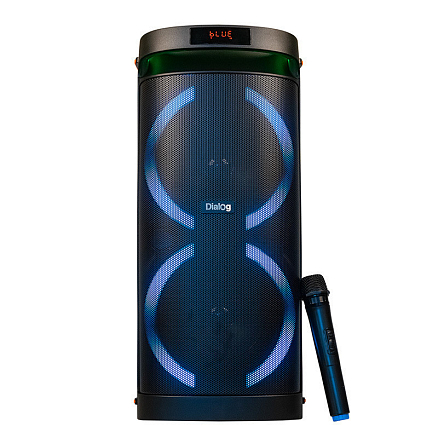 Портативная колонка Dialog Oscar AO-300 для вечеринок с подсветкой черная