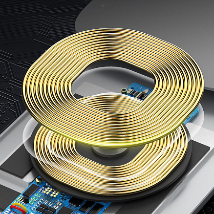 Беспроводная зарядка для телефона 15W Baseus Rib (быстрая зарядка) черная