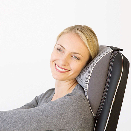 Массажная накидка (массажер) на кресло для спины и шеи Шиацу с подогревом Beurer MG 295 бежевая