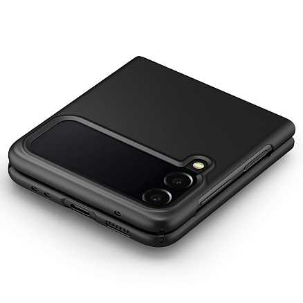 Чехол для Samsung Galaxy Z Flip 3 пластиковый ультратонкий Spigen Air Skin черный